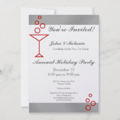 Du bist eingeladen!Silber Einladung (Vorderseite)