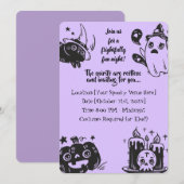 Du bist eingeladen... Wenn du es wagst! niedliche  Einladung (Vorne/Hinten)