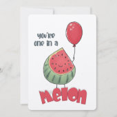 Du bist eins in einem Melon - ein Juicy Slice of C Einladung (Vorderseite)