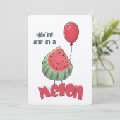 Du bist eins in einem Melon - ein Juicy Slice of C Einladung (Stehend Vorderseite)