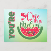 Du bist eins in einem Melon-Faultier und denkst an Postkarte (Vorderseite)