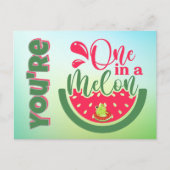 Du bist eins in einem Melon Frog und denkst an dic Postkarte (Vorderseite)