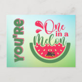 Du bist eins in einem Melon-Hund, der an dich denk Postkarte (Vorderseite)