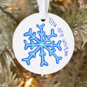 "Du bist einzigartig" Ornament