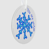 "Du bist einzigartig" Ornament (Vorderseite)
