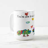 Du bist einzigartig unter Chamäleons Kaffeetasse (Vorderseite Links)