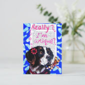 Du bist einzigartig! - VINTAG Postkarte (Stehend Vorderseite)