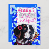 Du bist einzigartig! - VINTAG Postkarte (Vorne/Hinten)