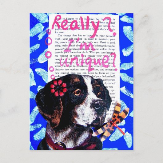 Du bist einzigartig! - VINTAG Postkarte (Vorderseite)