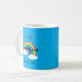 Du bist erstaunlich - Babyblauer Becher Kaffeetasse (Vorderseite Links)