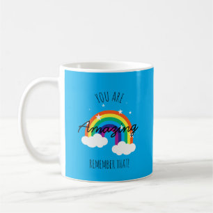 Du bist erstaunlich - Babyblauer Becher Kaffeetasse