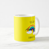 Du bist erstaunlich - Gelber Becher Kaffeetasse (VorderseiteRechts)