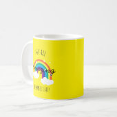 Du bist erstaunlich - Gelber Becher Kaffeetasse (Vorderseite Links)