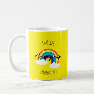 Du bist erstaunlich - Gelber Becher Kaffeetasse