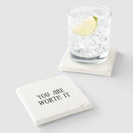 Du bist es wert steinuntersetzer