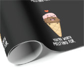 Du bist es wert, wegen der sonnigen Eiscreme zu sc Geschenkpapier (Rolleneckpunkt)