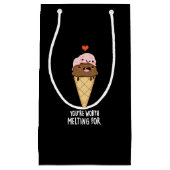 Du bist es wert, wegen der sonnigen Eiscreme zu sc Kleine Geschenktüte (Vorderseite)