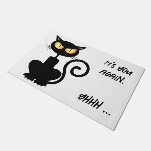 Du bist es wieder. Yhhh ... Fußmatte (Schrägansicht)