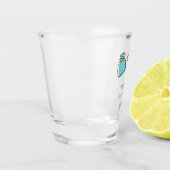 Du bist essenziell für mich Funny Engagement Party Schnapsglas (Links)