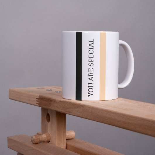 Du bist etwas Besonderes Minimal Quote Tasse