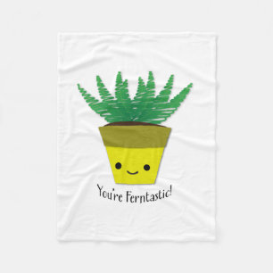 Du bist Ferntastic Fern Fleecedecke
