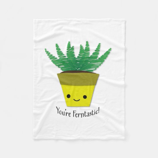 Du bist Ferntastic Fern Fleecedecke (Vorderseite)