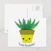 Du bist Ferntastic Fern Postkarte (Vorne/Hinten)
