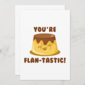 Du bist flan-tastisch dankeskarte (Vorne/Hinten)