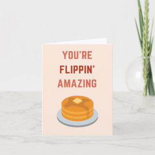 Du bist Flippin Phantastisch Pancakes Pun Jokes Dankeskarte