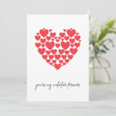 Du bist für immer mein Valentin Einladung (Stehend Vorderseite)