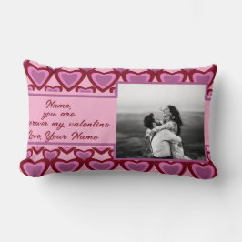 Du bist für immer mein valentinisches Foto Lendenkissen