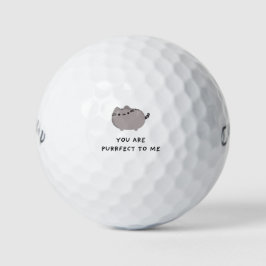 'Du bist für mich purrfekt' Katzenliebhaber Hausti Golfball