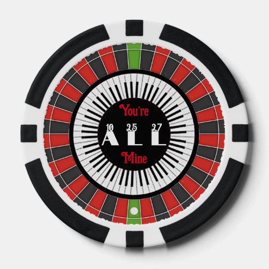 Du bist ganz mein Poker Chip (Vorderseite)