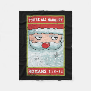 Du bist ganz schön römischer Funny Santa Bible Xma Fleecedecke