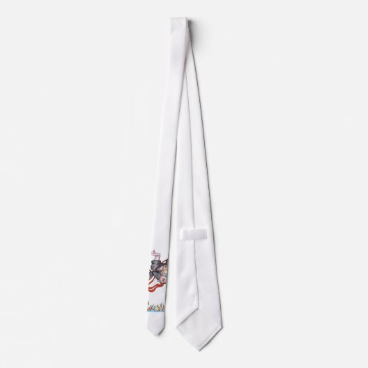 Du bist gefeuert! Necktie Krawatte (Rückseite)