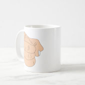 Du bist gefroren Finger Kaffeetasse (Vorderseite Links)