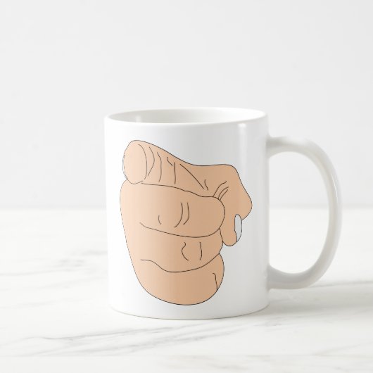 Du bist gefroren Finger Kaffeetasse (Rechts)