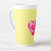 Du bist gelbe Latte-Tasse Milchtasse (Linke Ecke)