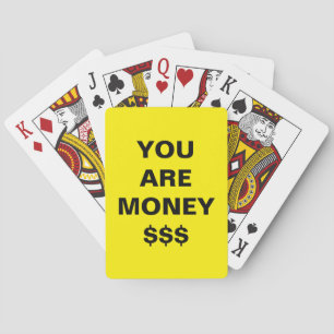 Du bist Geld Inspirierend Spielkarten