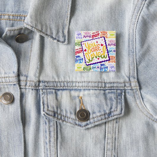 Du bist geliebt! Button (Beispiel)