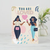 Du bist geliebt einladung (Stehend Vorderseite)