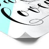 Du bist geliebt | Imitate Weißes Marmornuserienpos Poster (Ecke)