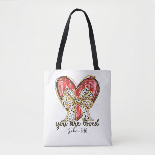 Du bist geliebt John 3:16 Tasche