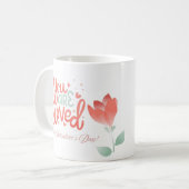 Du bist geliebt kaffeetasse (Vorderseite Links)