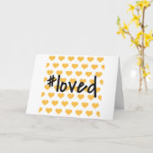 Du bist geliebt! Karte (Gelbe Blume)