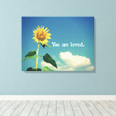 Du bist geliebt leinwanddruck (Insitu (Holzboden))