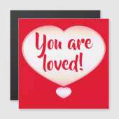 Du bist geliebt! Magnetkarte (Vorne/Hinten)