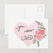 Du bist geliebt postkarte (Vorne/Hinten)