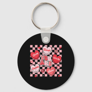 Du bist geliebt, würdig genug Candy Heart Lehrer V Schlüsselanhänger