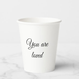 Du bist geliebte Sonnne Motivationszitat achtsam g Pappbecher